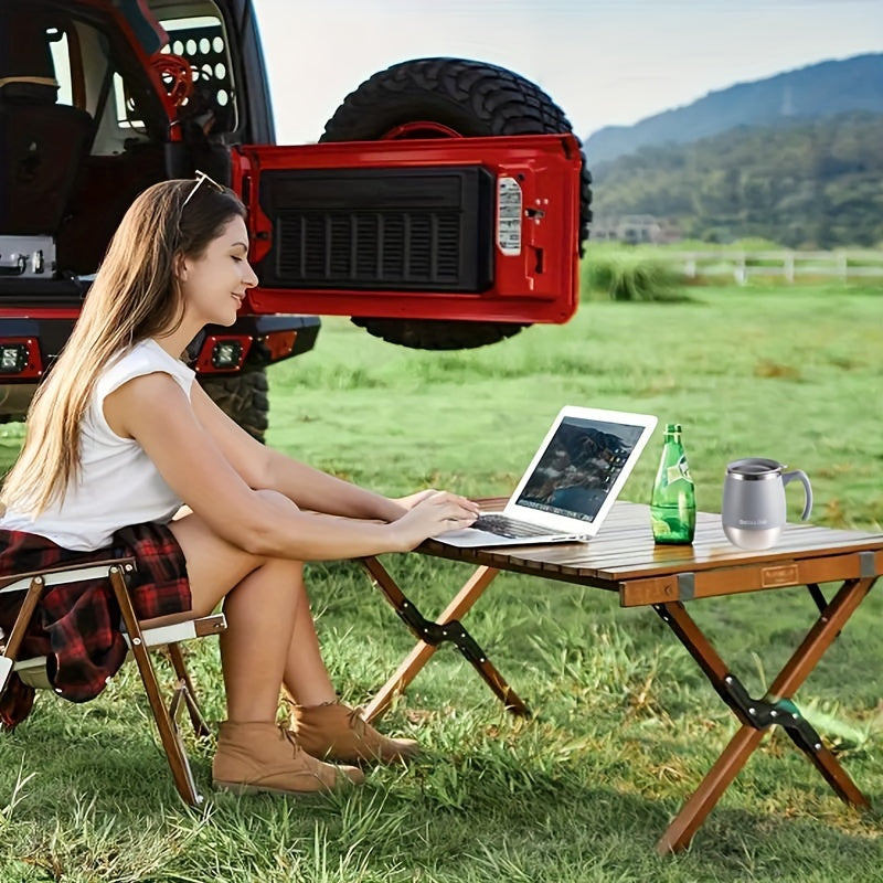 16.9oz Double-Layer Stainless Steel Travel Mug – Heat-Resistant Covered Coffee Cup for Home, Camping & Gifts