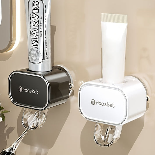 Wall-Mounted Automatic Toothpaste Dispenser – No-Drill Suction Cup Organizer (1pc)