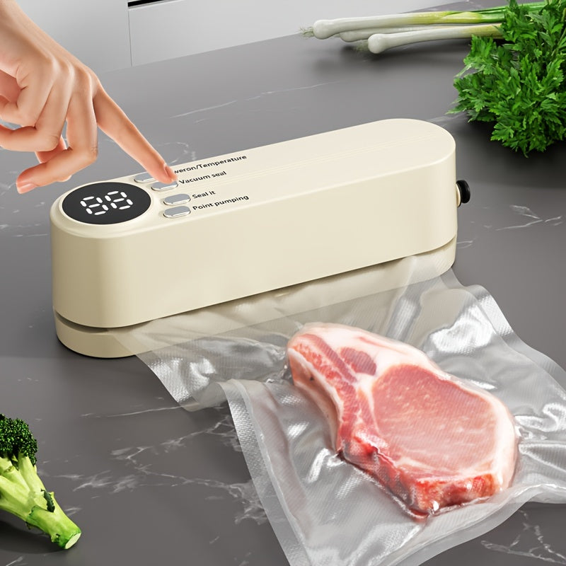 Portable USB Vacuum Food Sealer – One-Touch Freshness