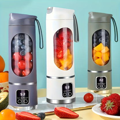 USB Rechargeable Portable Blender – Personal Juicer for Fruits, Veggies & Milkshakes (Easy Clean)