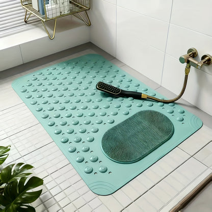 Non-Slip Shower Mat – Safety Massage Bathroom Pad (Rectangular)