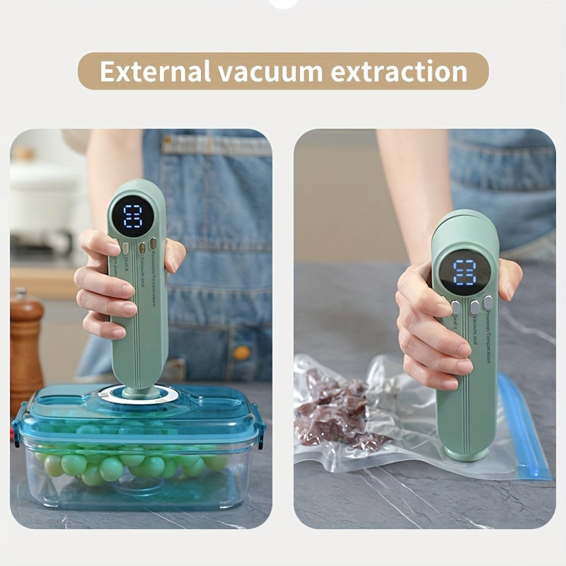 Portable USB Vacuum Food Sealer – One-Touch Freshness