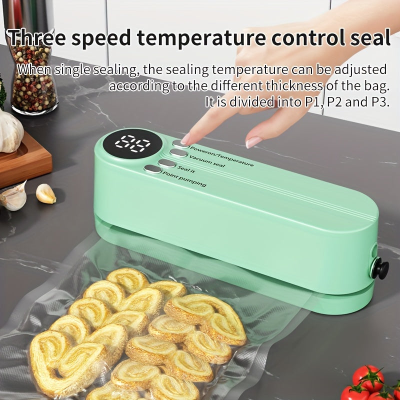 Portable USB Vacuum Food Sealer – One-Touch Freshness