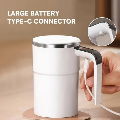 USB Rechargeable Smart Mixing Mug – Electric Self-Stirring Coffee Cup (Large Capacity, 6200 RPM)