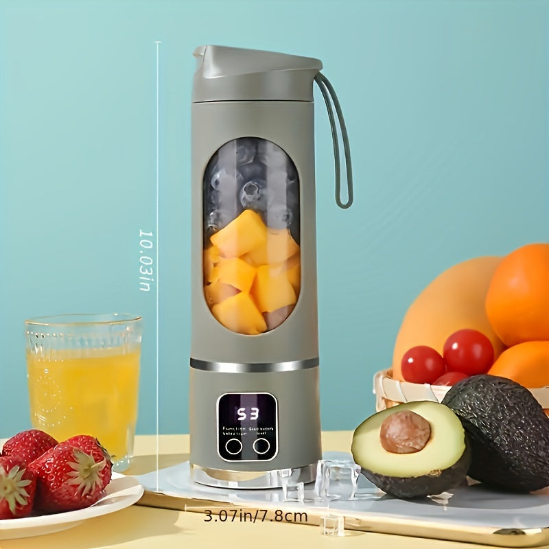 USB Rechargeable Portable Blender – Personal Juicer for Fruits, Veggies & Milkshakes (Easy Clean)