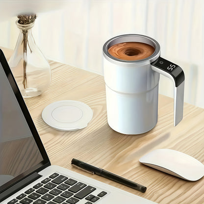 USB Rechargeable Smart Mixing Mug – Electric Self-Stirring Coffee Cup (Large Capacity, 6200 RPM)