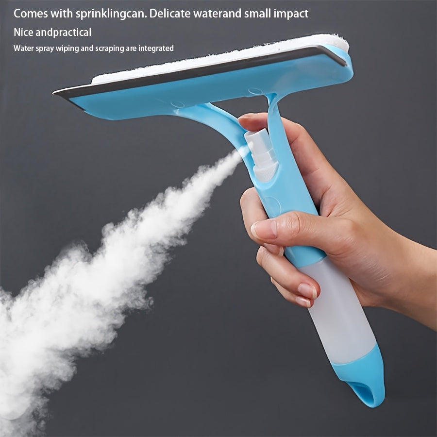 3-in-1 Window & Mirror Cleaner – Microfiber Scraper & Wiper (No Electricity Needed)