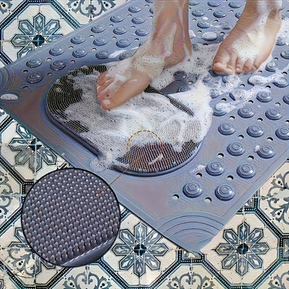 Non-Slip Shower Mat – Safety Massage Bathroom Pad (Rectangular)