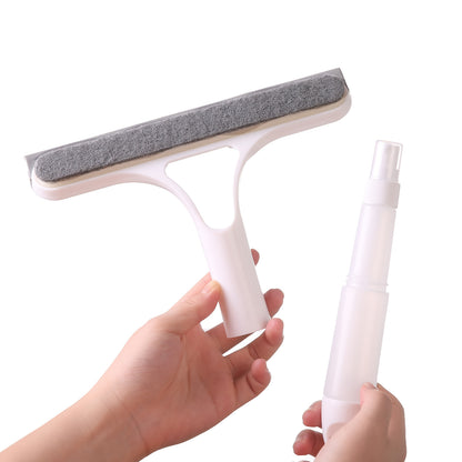 3-in-1 Window & Mirror Cleaner – Microfiber Scraper & Wiper (No Electricity Needed)