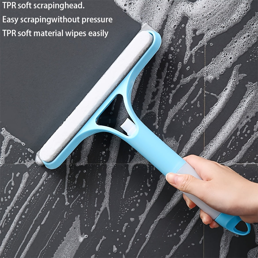 3-in-1 Window & Mirror Cleaner – Microfiber Scraper & Wiper (No Electricity Needed)