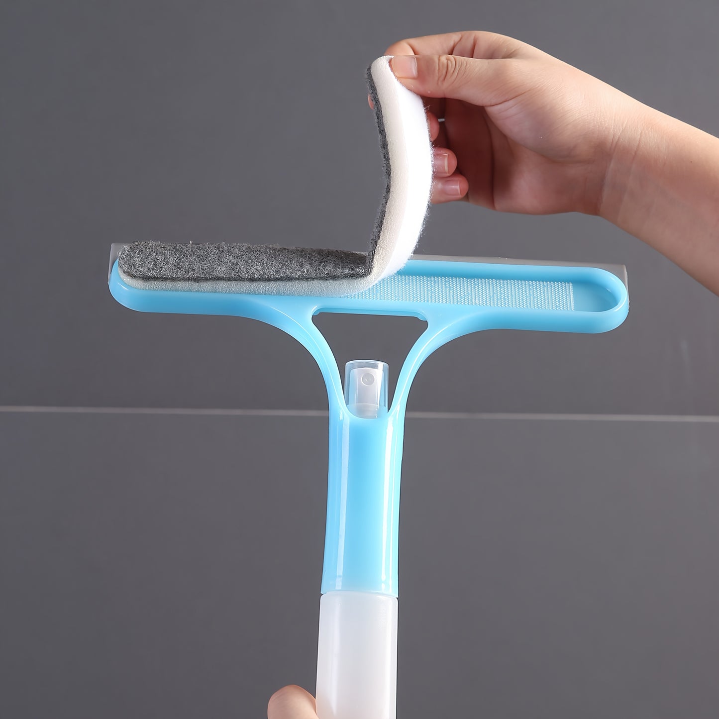 3-in-1 Window & Mirror Cleaner – Microfiber Scraper & Wiper (No Electricity Needed)