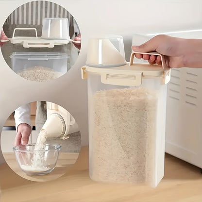 Airtight Kitchen Storage Container – Leak-Proof Pantry Box for Rice, Flour & Nuts