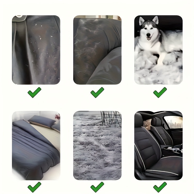 Double-Sided Pet Hair Remover Brush – Manual Lint & Fur Cleaner for Clothes, Furniture & Carpets