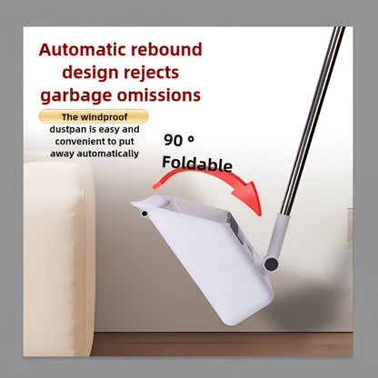 3-in-1 Cleaning Set – Broom, Dustpan & Brush Combo for Home, Office & Dorm (Anti-Hair Stick)