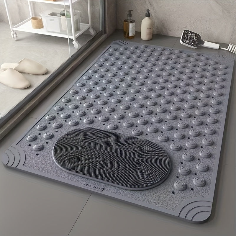 Non-Slip Shower Mat – Safety Massage Bathroom Pad (Rectangular)