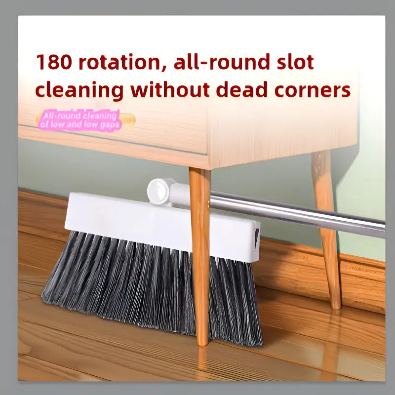 3-in-1 Cleaning Set – Broom, Dustpan & Brush Combo for Home, Office & Dorm (Anti-Hair Stick)
