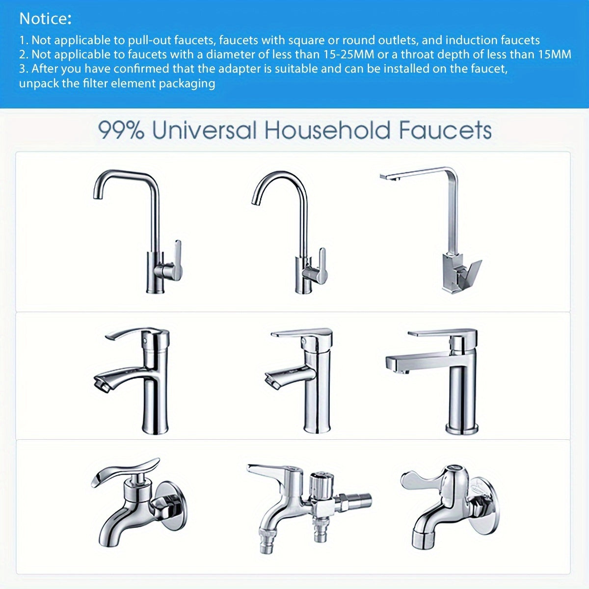 Faucet Water Filter System – Dual Mode, Temp & Filter Life Display (264 Gallons)