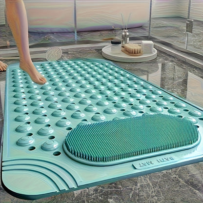Non-Slip Shower Mat – Safety Massage Bathroom Pad (Rectangular)