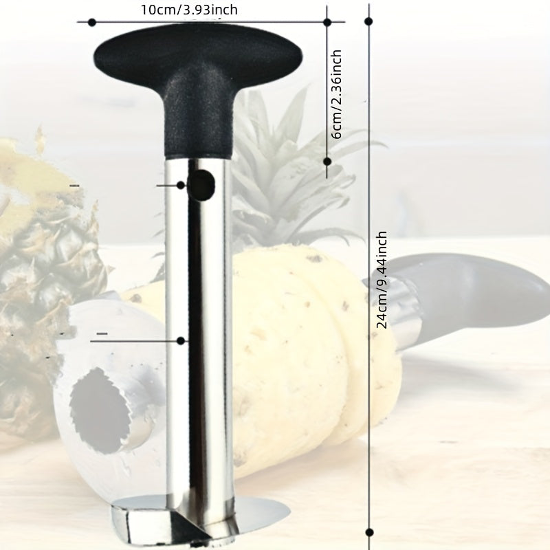 Adjustable Stainless Steel Fruit Cutter – Ergonomic Slicer for Pineapple, Watermelon & Mango