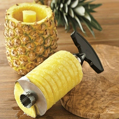 Adjustable Stainless Steel Fruit Cutter – Ergonomic Slicer for Pineapple, Watermelon & Mango