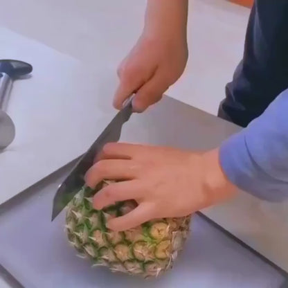 Adjustable Stainless Steel Fruit Cutter – Ergonomic Slicer for Pineapple, Watermelon & Mango